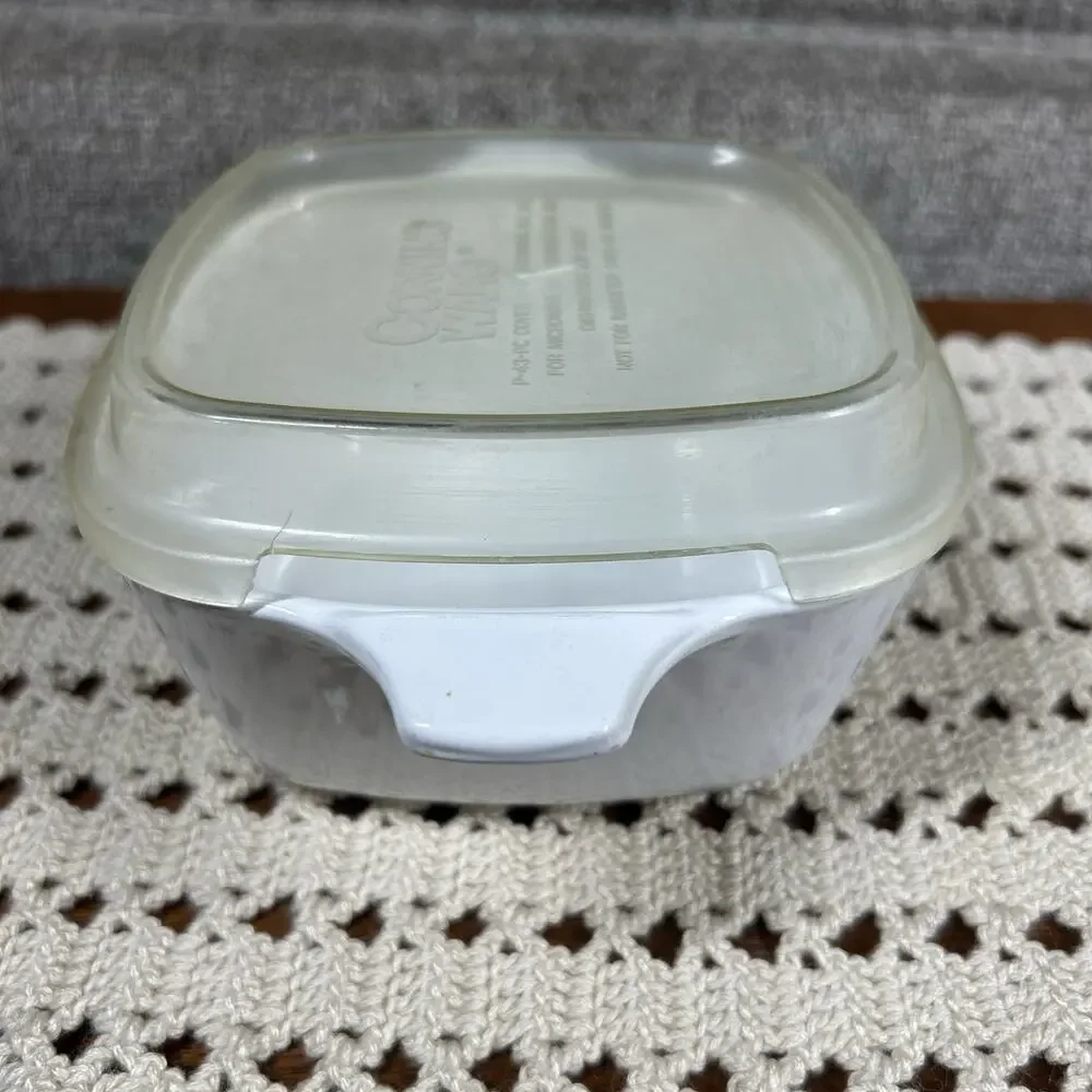 CorningWare Casserole Baking Dish 2 3/4 Cup Size Spice of Life & Plastic Lid 70s